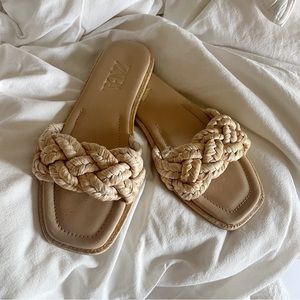 Zara Raffia Sandals